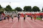 Junior girls 100 metres, English Schools Track and Field. Photo: David T. Hewitson/Sports for All Pics